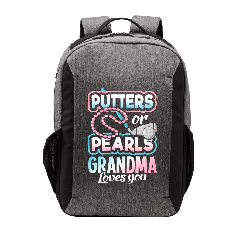 Putters Or Pearls Gender Reveal Grandma Baby Party Supplies Vector Backpack