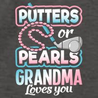 Putters Or Pearls Gender Reveal Grandma Baby Party Supplies Vector Backpack