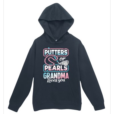 Putters Or Pearls Gender Reveal Grandma Baby Party Supplies Urban Pullover Hoodie