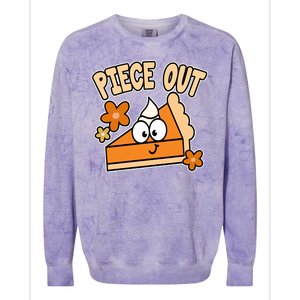 Piece Out Pumpkin Pie Funny Colorblast Crewneck Sweatshirt