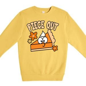 Piece Out Pumpkin Pie Funny Premium Crewneck Sweatshirt