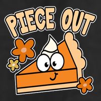 Piece Out Pumpkin Pie Funny 7 Panel Mesh Trucker Snapback Hat
