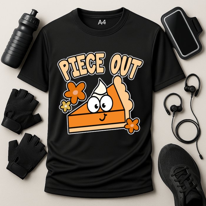 Piece Out Pumpkin Pie Funny Cooling Performance Crew T-Shirt
