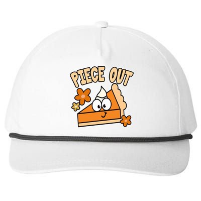 Piece Out Pumpkin Pie Funny Snapback Five-Panel Rope Hat