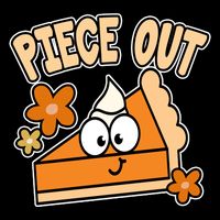 Piece Out Pumpkin Pie Funny 7-Panel Snapback Hat