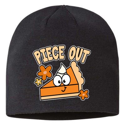 Piece Out Pumpkin Pie Funny Sustainable Beanie