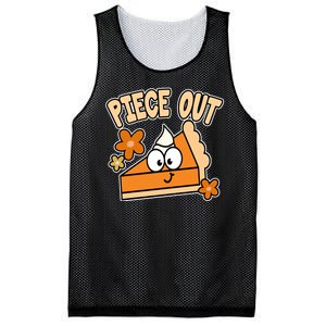 Piece Out Pumpkin Pie Funny Mesh Reversible Basketball Jersey Tank