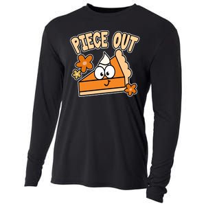 Piece Out Pumpkin Pie Funny Cooling Performance Long Sleeve Crew