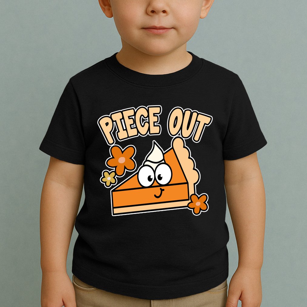 Piece Out Pumpkin Pie Funny Toddler T-Shirt
