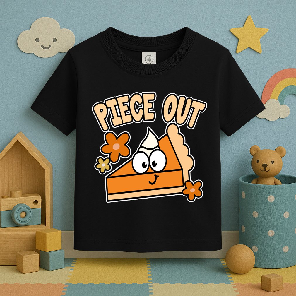 Piece Out Pumpkin Pie Funny Toddler T-Shirt