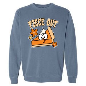 Piece Out Pumpkin Pie Funny Garment-Dyed Sweatshirt