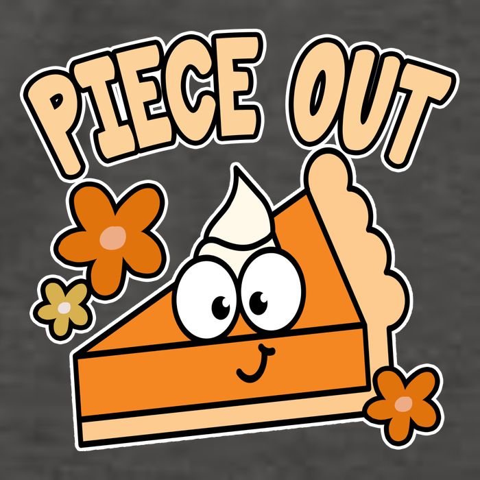 Piece Out Pumpkin Pie Funny Vector Backpack