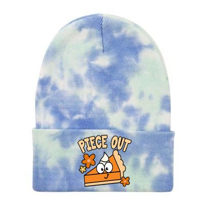 Piece Out Pumpkin Pie Funny Tie Dye 12in Knit Beanie