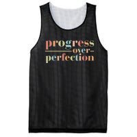 Progress Over Perfection Back to School Teacher Mesh Reversible Basketball Jersey Tank