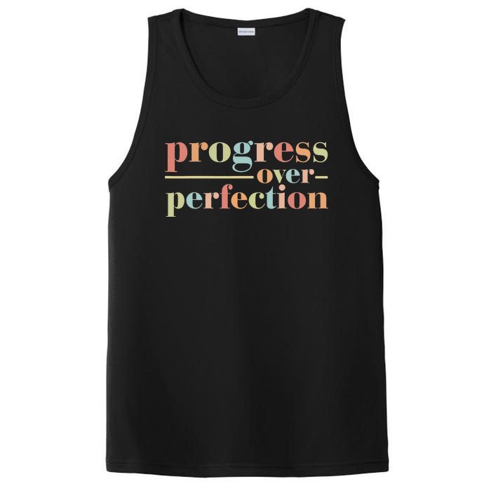 Progress Over Perfection Back to School Teacher PosiCharge Competitor Tank