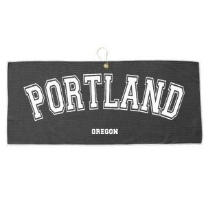 Portland Oregon Large Microfiber Waffle Golf Towel