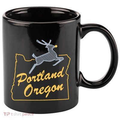 Portland Oregon 11oz C Handle Ceramic Mug