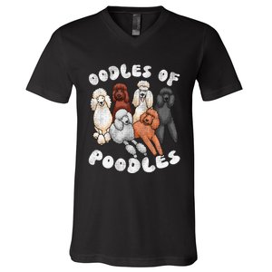 Poodle Of Poodles Poodle Lover V-Neck T-Shirt