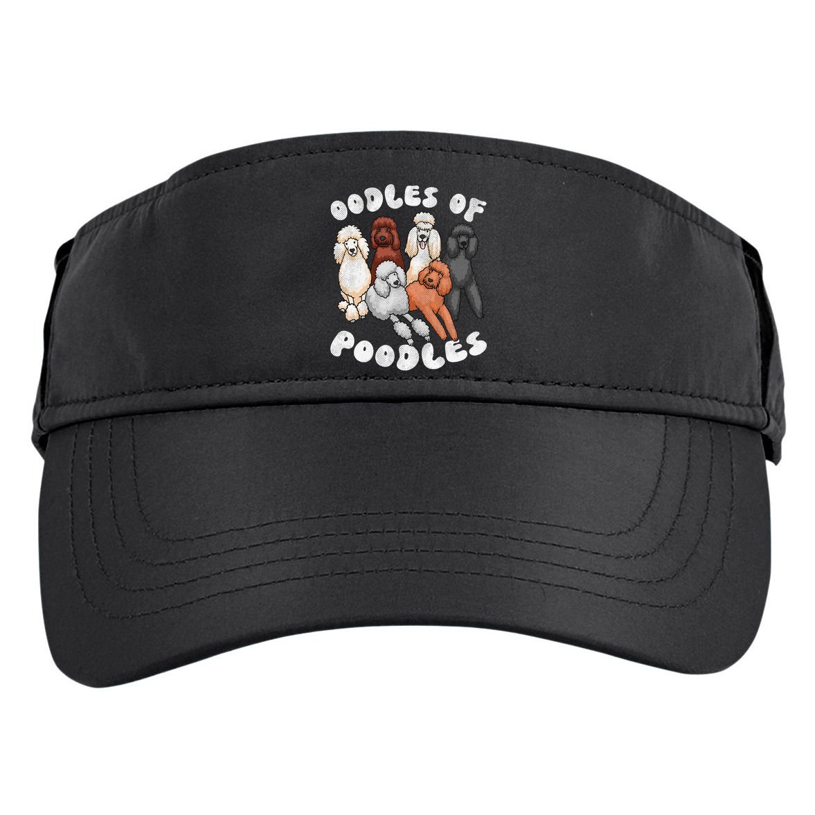 Poodle Of Poodles Poodle Lover Adult Drive Performance Visor