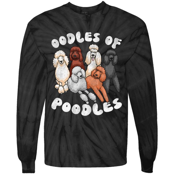 Poodle Of Poodles Poodle Lover Tie-Dye Long Sleeve Shirt