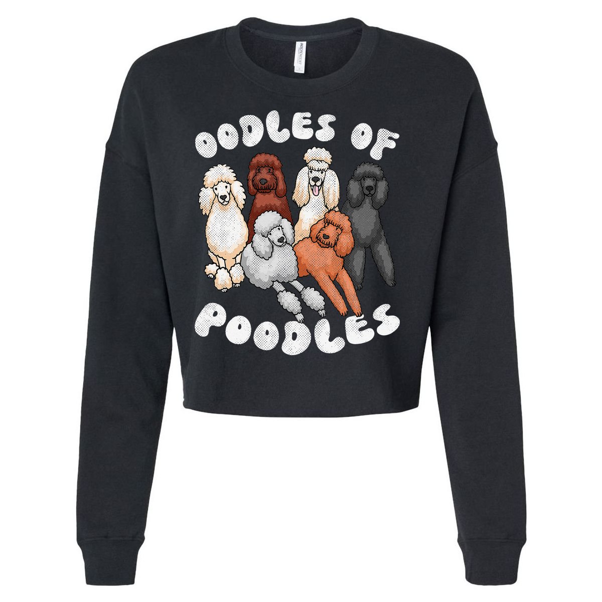 Poodle Of Poodles Poodle Lover Cropped Pullover Crew