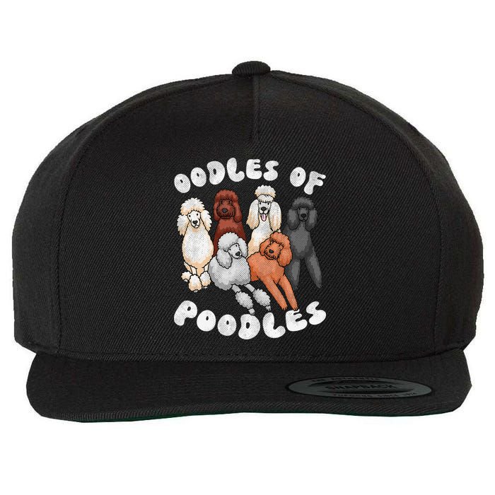 Poodle Of Poodles Poodle Lover Wool Snapback Cap
