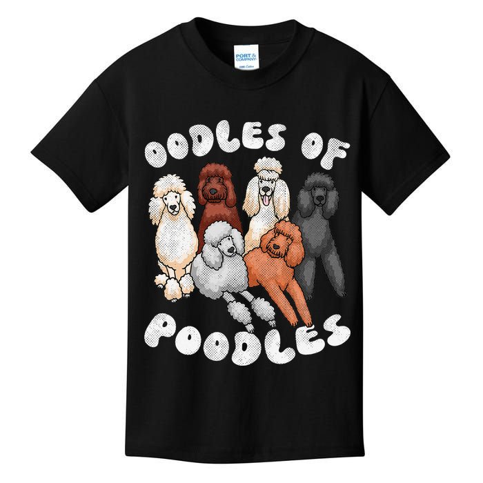 Poodle Of Poodles Poodle Lover Kids T-Shirt