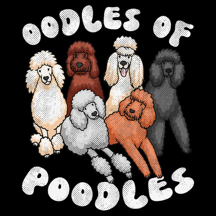 Poodle Of Poodles Poodle Lover Kids T-Shirt
