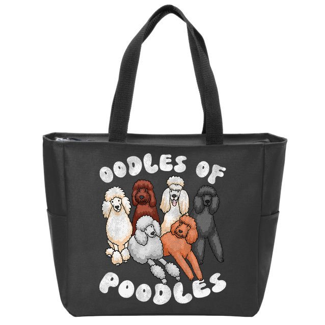 Poodle Of Poodles Poodle Lover Zip Tote Bag