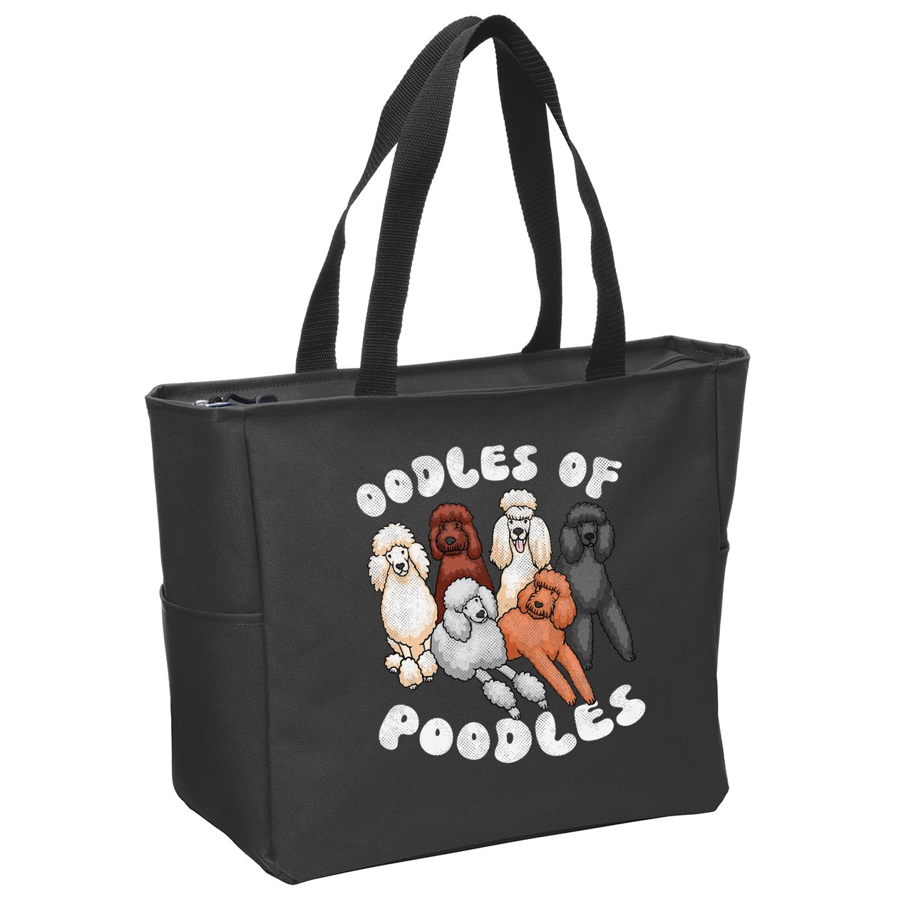 Poodle Of Poodles Poodle Lover Zip Tote Bag