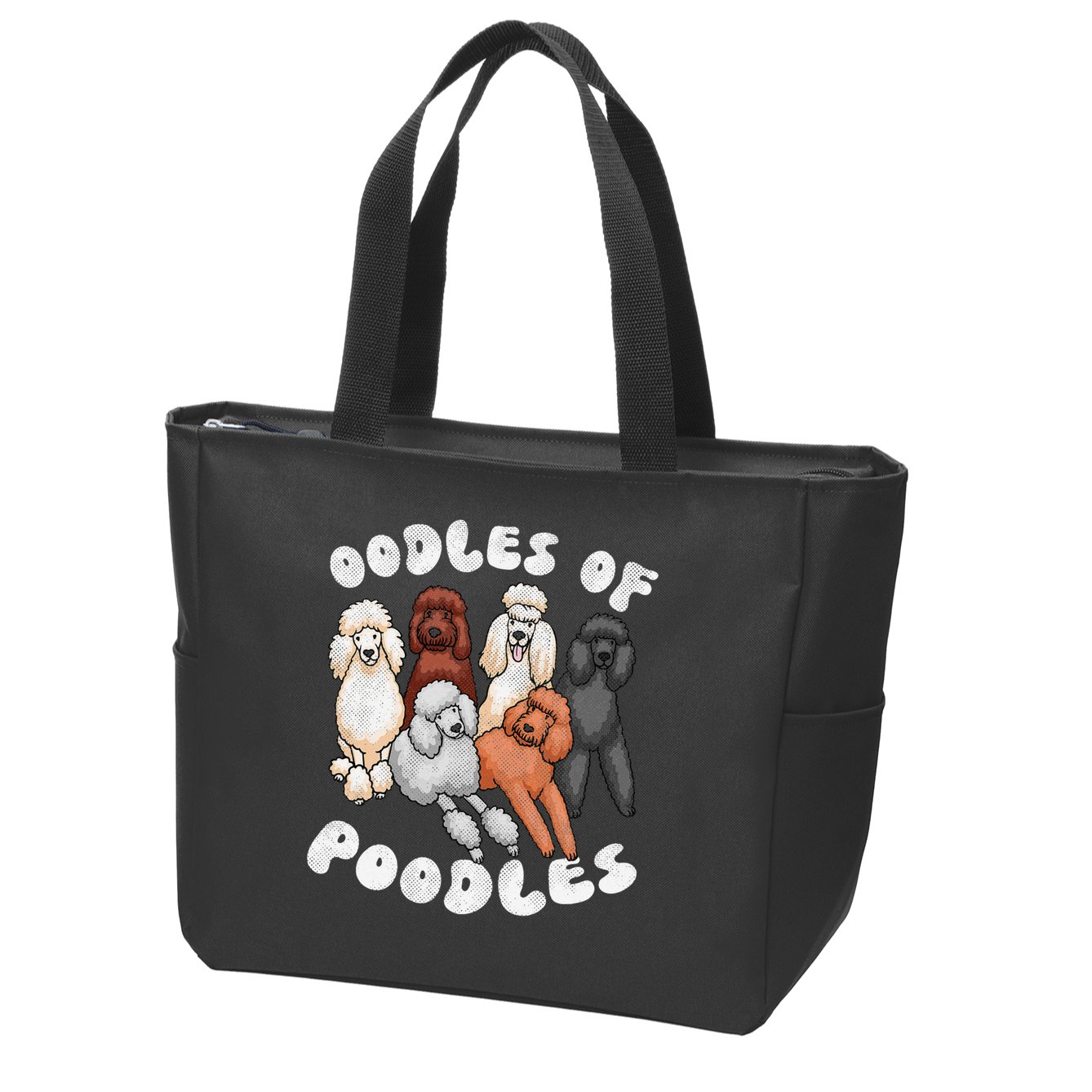 Poodle Of Poodles Poodle Lover Zip Tote Bag