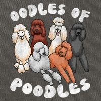Poodle Of Poodles Poodle Lover Cotton Canvas Backpack