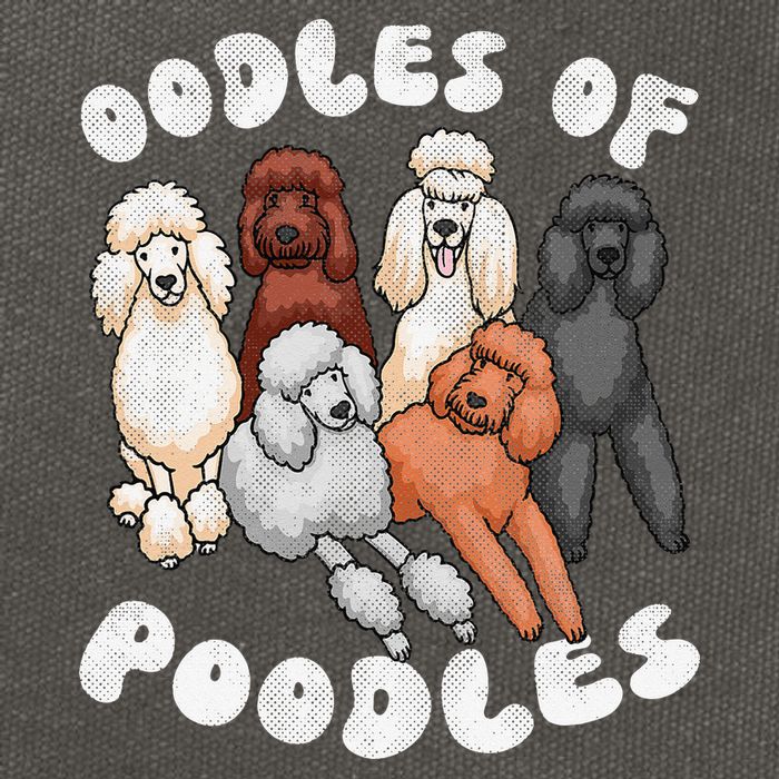 Poodle Of Poodles Poodle Lover Cotton Canvas Backpack
