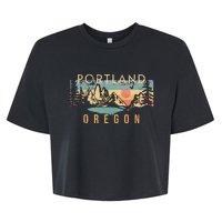 Portland Oregon Bella+Canvas Jersey Crop Tee