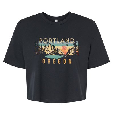 Portland Oregon Bella+Canvas Jersey Crop Tee