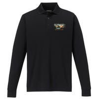 Portland Oregon Performance Long Sleeve Polo