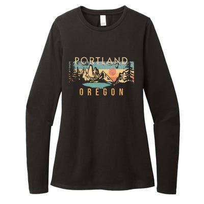 Portland Oregon Womens CVC Long Sleeve Shirt