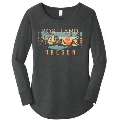 Portland Oregon Women's Perfect Tri Tunic Long Sleeve Shirt