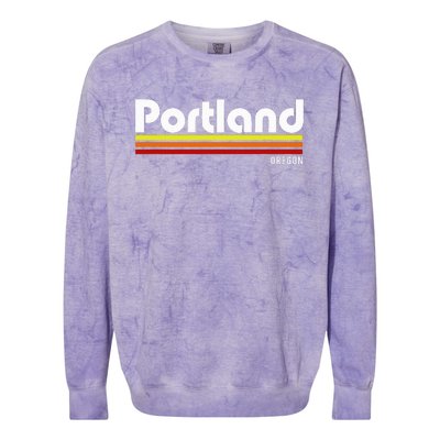 Portland Oregon Colorblast Crewneck Sweatshirt