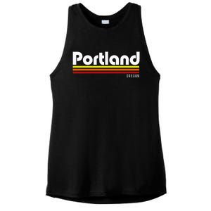 Portland Oregon Ladies PosiCharge Tri-Blend Wicking Tank