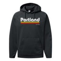 Portland Oregon Performance Fleece Hoodie