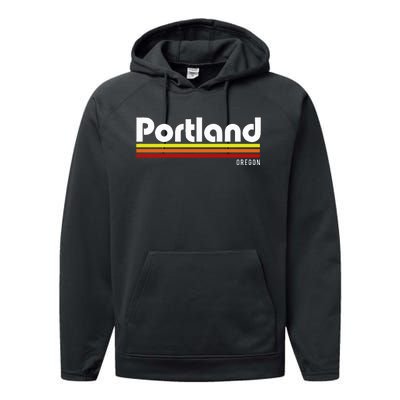 Portland Oregon Performance Fleece Hoodie