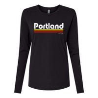 Portland Oregon Womens Cotton Relaxed Long Sleeve T-Shirt