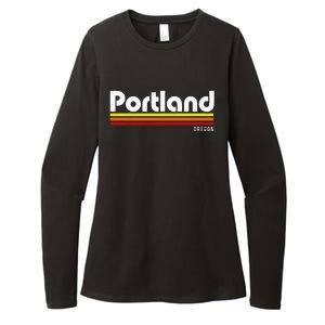 Portland Oregon Womens CVC Long Sleeve Shirt