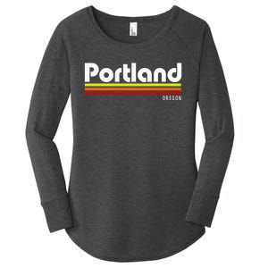 Portland Oregon Women's Perfect Tri Tunic Long Sleeve Shirt