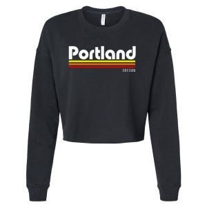 Portland Oregon Cropped Pullover Crew