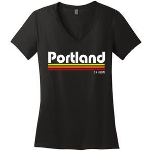 Portland Oregon Women's V-Neck T-Shirt