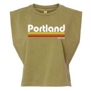 Portland Oregon Garment-Dyed Women's Muscle Tee