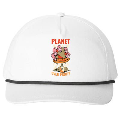 Planet Over Profit Gift Snapback Five-Panel Rope Hat