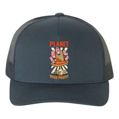 Planet Over Profit Gift Yupoong Adult 5-Panel Trucker Hat